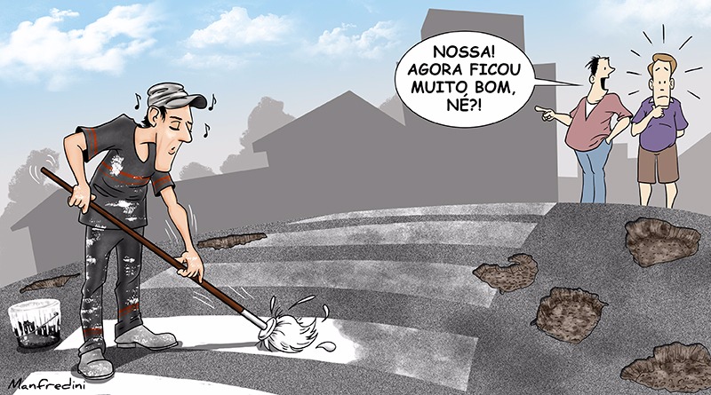 charge daniel pintura faixas de pedestres